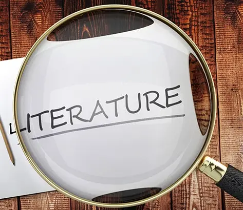 Illustration showcasing the components of a literature search, a crucial step in academic research. Ideal for those seeking literature review help, emphasizing the importance of thorough literature exploration in scholarly pursuits.